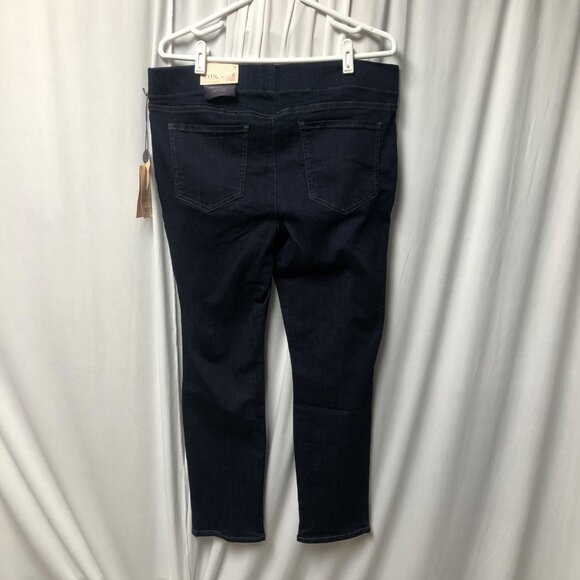 NYDJ Pull On Skinny Ankle Mabel Jeans Womens Size 12 Denim Lift Tuck Stretch NEW - Picture 2 of 7